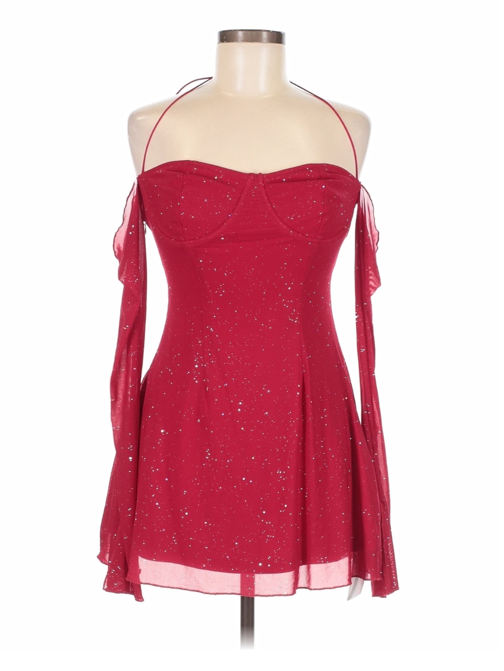 NWT Parthea Sparkly Red Dress